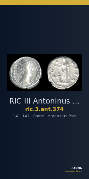 RIC III Antoninus Pius 374 — CANOA