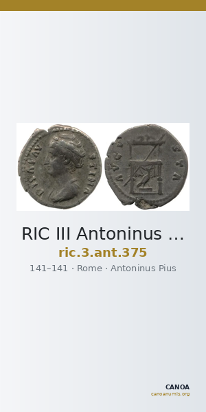RIC III Antoninus Pius 375 — CANOA