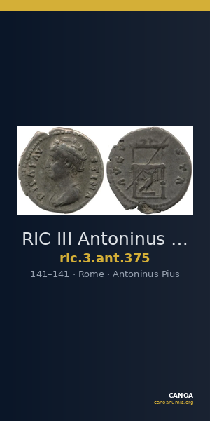 RIC III Antoninus Pius 375 — CANOA