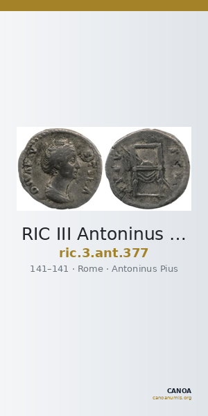 RIC III Antoninus Pius 377 — CANOA