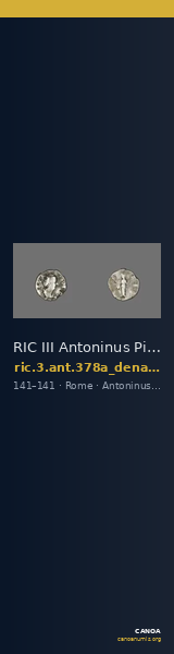 RIC III Antoninus Pius 378a (denarius) — CANOA