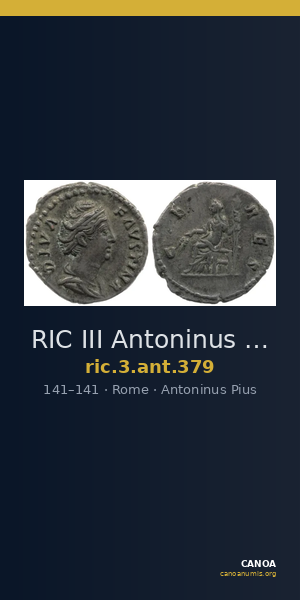 RIC III Antoninus Pius 379 — CANOA