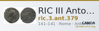RIC III Antoninus Pius 379 — CANOA