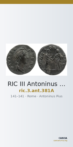 RIC III Antoninus Pius 381A — CANOA