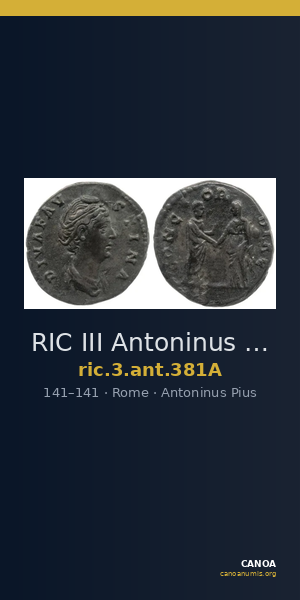 RIC III Antoninus Pius 381A — CANOA