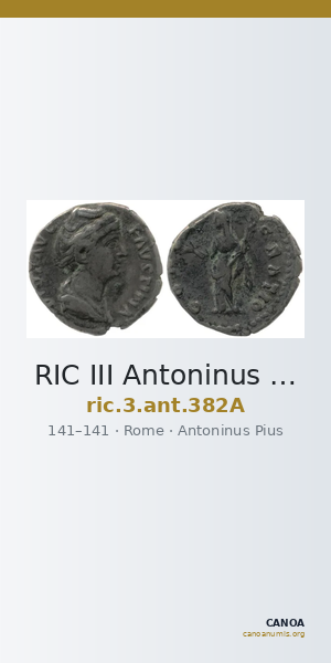 RIC III Antoninus Pius 382A — CANOA