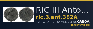 RIC III Antoninus Pius 382A — CANOA