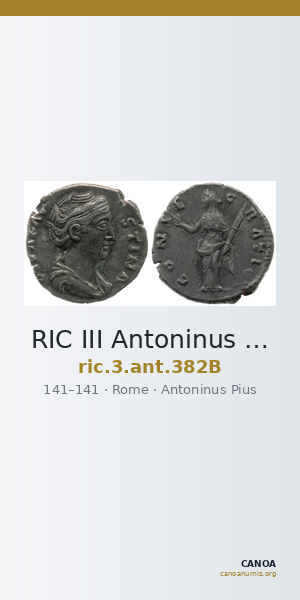 RIC III Antoninus Pius 382B — CANOA