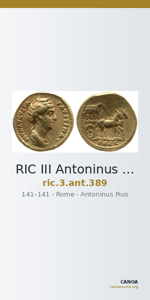 RIC III Antoninus Pius 389 — CANOA