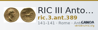 RIC III Antoninus Pius 389 — CANOA