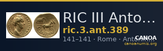 RIC III Antoninus Pius 389 — CANOA