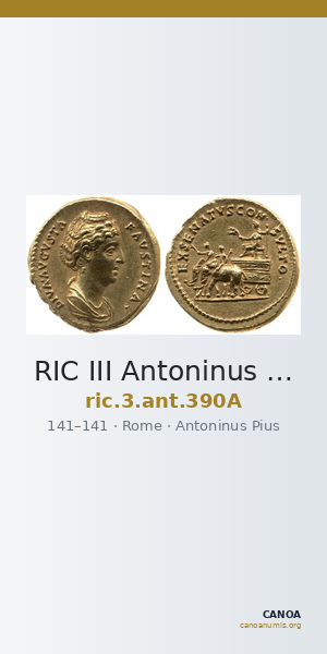 RIC III Antoninus Pius 390A — CANOA