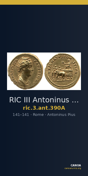 RIC III Antoninus Pius 390A — CANOA