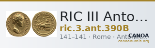 RIC III Antoninus Pius 390B — CANOA