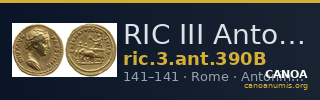 RIC III Antoninus Pius 390B — CANOA
