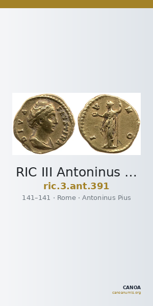 RIC III Antoninus Pius 391 — CANOA