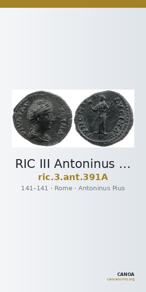 RIC III Antoninus Pius 391A — CANOA