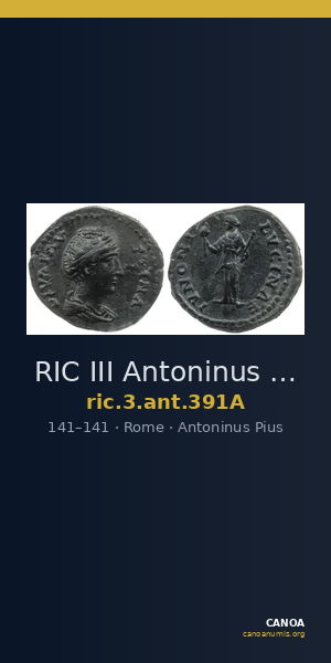 RIC III Antoninus Pius 391A — CANOA