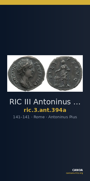 RIC III Antoninus Pius 394a — CANOA