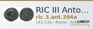 RIC III Antoninus Pius 394a — CANOA