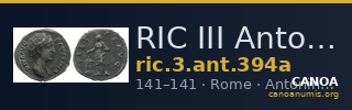 RIC III Antoninus Pius 394a — CANOA