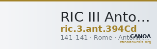 RIC III Antoninus Pius 394Cd — CANOA