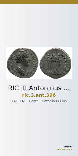 RIC III Antoninus Pius 396 — CANOA