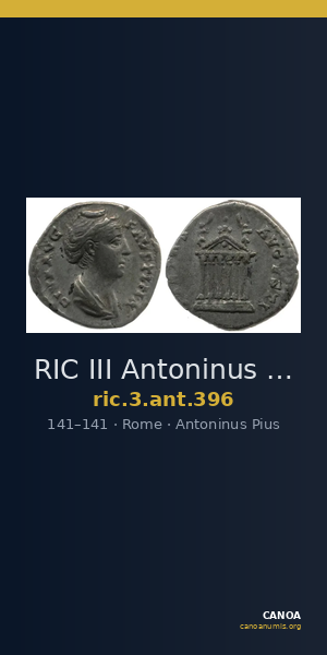 RIC III Antoninus Pius 396 — CANOA