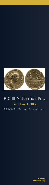 RIC III Antoninus Pius 397 — CANOA