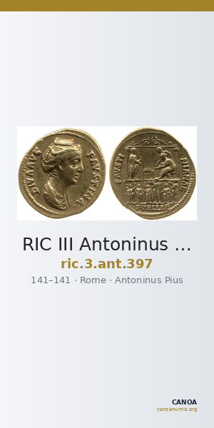 RIC III Antoninus Pius 397 — CANOA