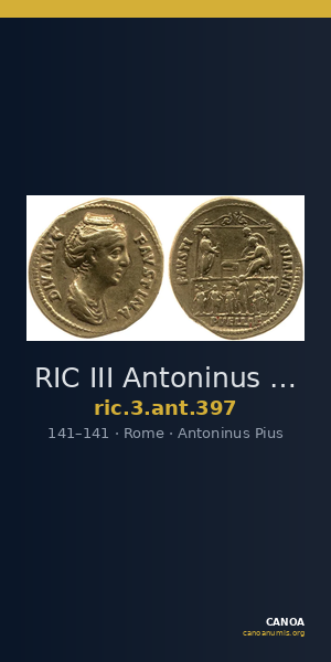 RIC III Antoninus Pius 397 — CANOA