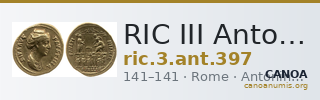 RIC III Antoninus Pius 397 — CANOA