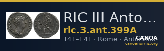 RIC III Antoninus Pius 399A — CANOA