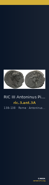 RIC III Antoninus Pius 3A — CANOA