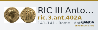 RIC III Antoninus Pius 402A — CANOA