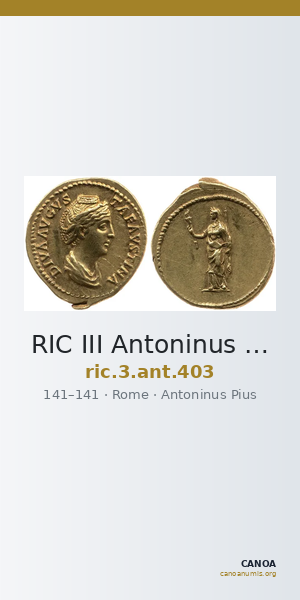 RIC III Antoninus Pius 403 — CANOA