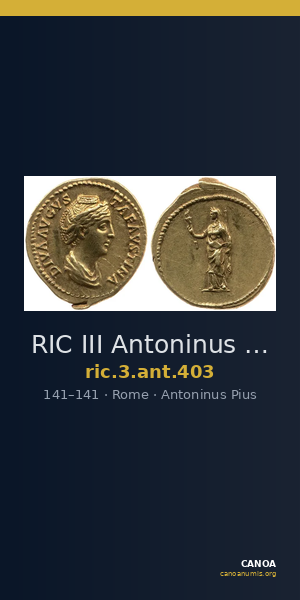 RIC III Antoninus Pius 403 — CANOA