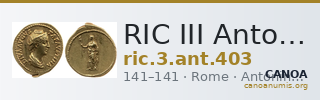 RIC III Antoninus Pius 403 — CANOA