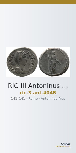 RIC III Antoninus Pius 404B — CANOA
