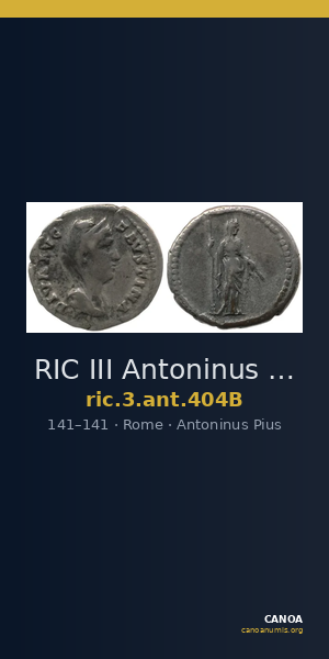 RIC III Antoninus Pius 404B — CANOA