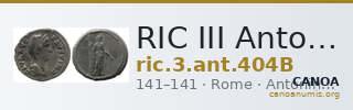 RIC III Antoninus Pius 404B — CANOA