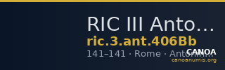 RIC III Antoninus Pius 406Bb — CANOA