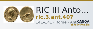 RIC III Antoninus Pius 407 — CANOA