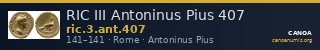 RIC III Antoninus Pius 407 — CANOA