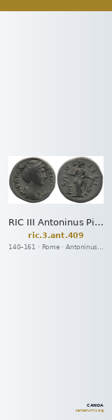 RIC III Antoninus Pius 409 — CANOA