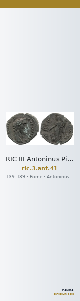 RIC III Antoninus Pius 41 — CANOA