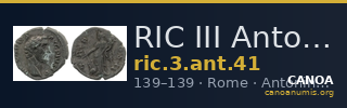 RIC III Antoninus Pius 41 — CANOA
