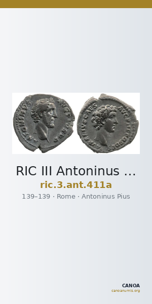 RIC III Antoninus Pius 411a — CANOA
