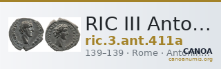 RIC III Antoninus Pius 411a — CANOA