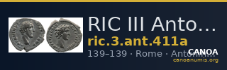 RIC III Antoninus Pius 411a — CANOA